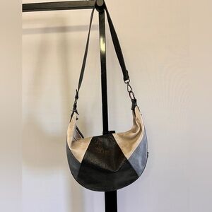 Desigual Black, Cream and Blue Hobo Bag